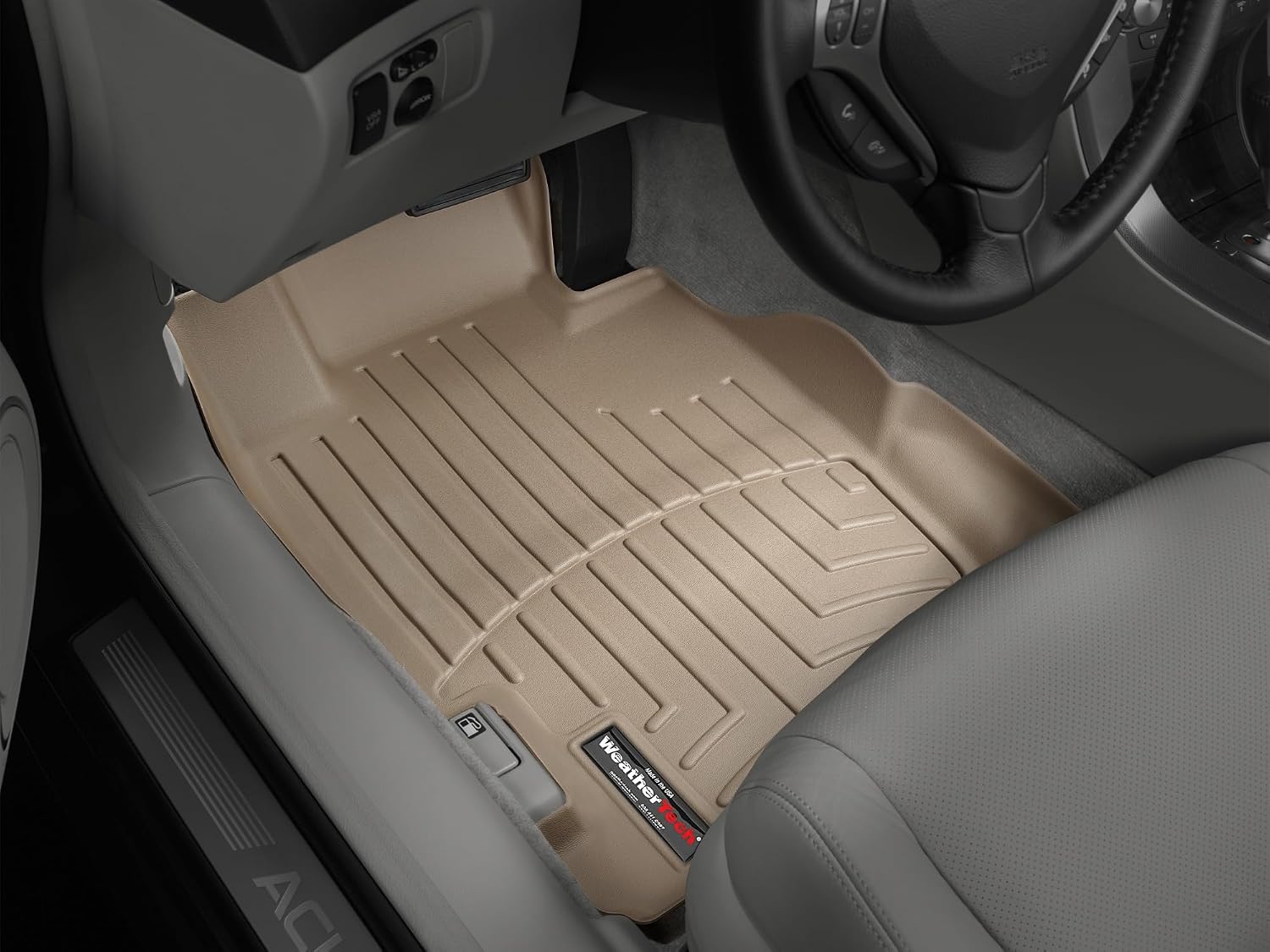 WeatherTech Custom Fit FloorLiners for Acura TL - 1st Row (451501), Tan