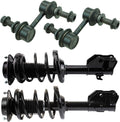 TRQ Front Suspension Kit Complete Strut & Coil Spring Assembly Sway Bar Stabilizer Link Compatible with 2016-2017 Subaru Crosstrek 2013-2015 XV Crosstrek