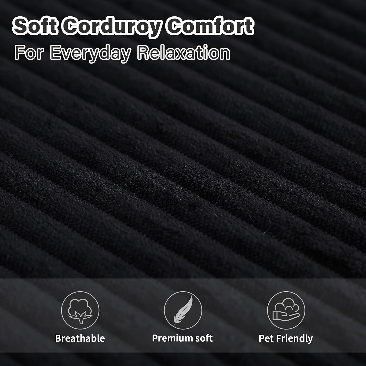 Folding Sofa Bed with Pillow, Convertible Sleeper Chair, Comfy Floor Futon Couch Mattress Lounge Sofa for Adults Portable Fold Out Chair Bed for Living Room Bedroom, Single, Black