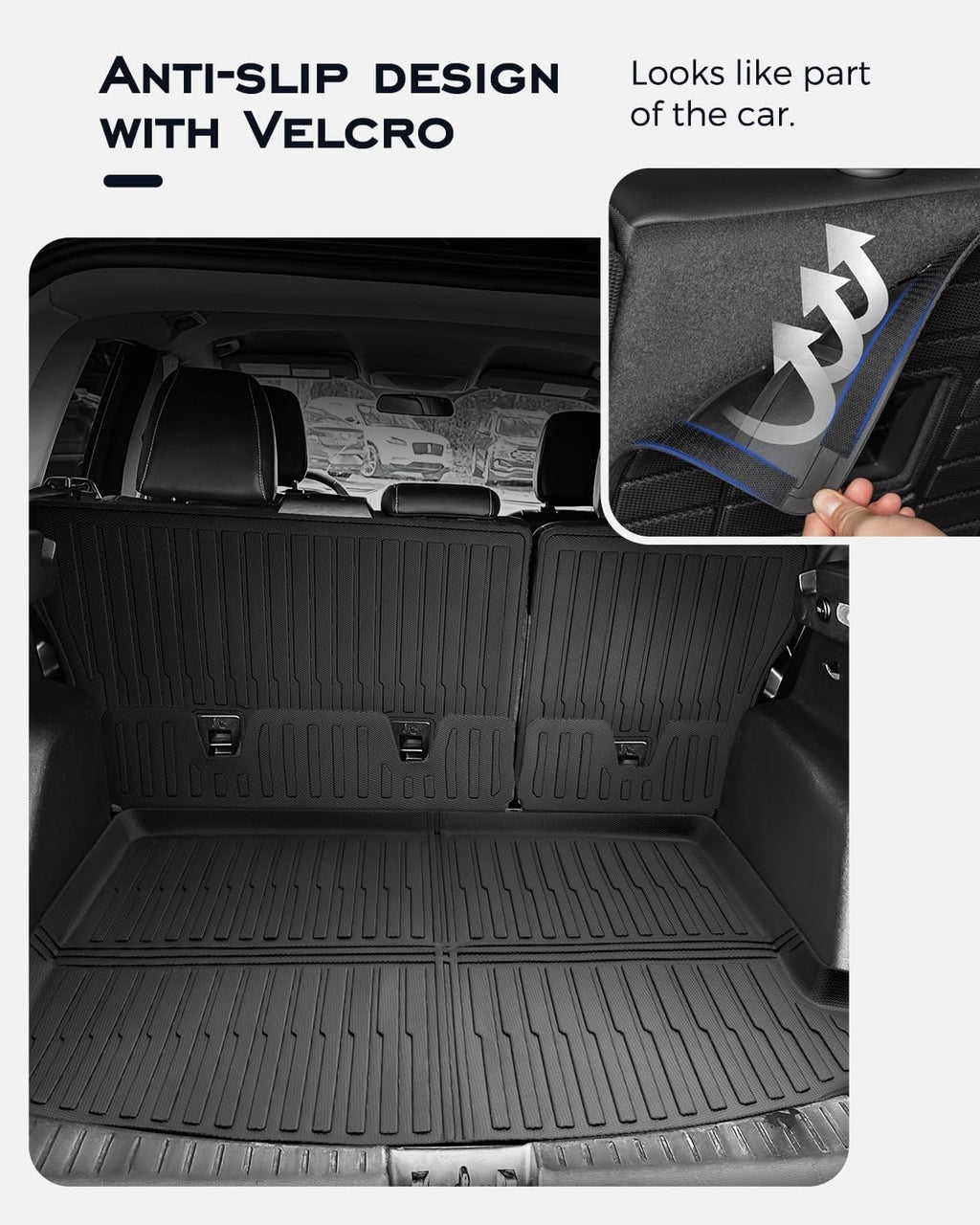 Custom Fit Floor Mats & Cargo Liner & Rear Seat Back Protectors for Ford Escape 2013-2019, All-Weather Rubber Mats, Full Interior Protection for SUV, Durable & Easy to Clean