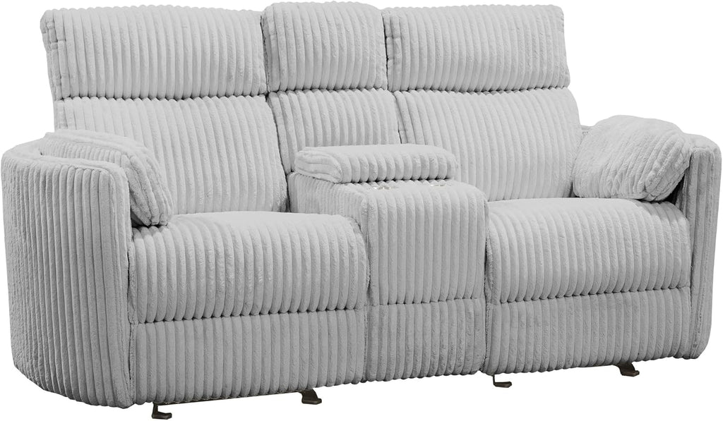 Parker Living Radius - Mega Grey Power Glider Reclining Console Loveseat