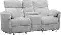Parker Living Radius - Mega Grey Power Glider Reclining Console Loveseat