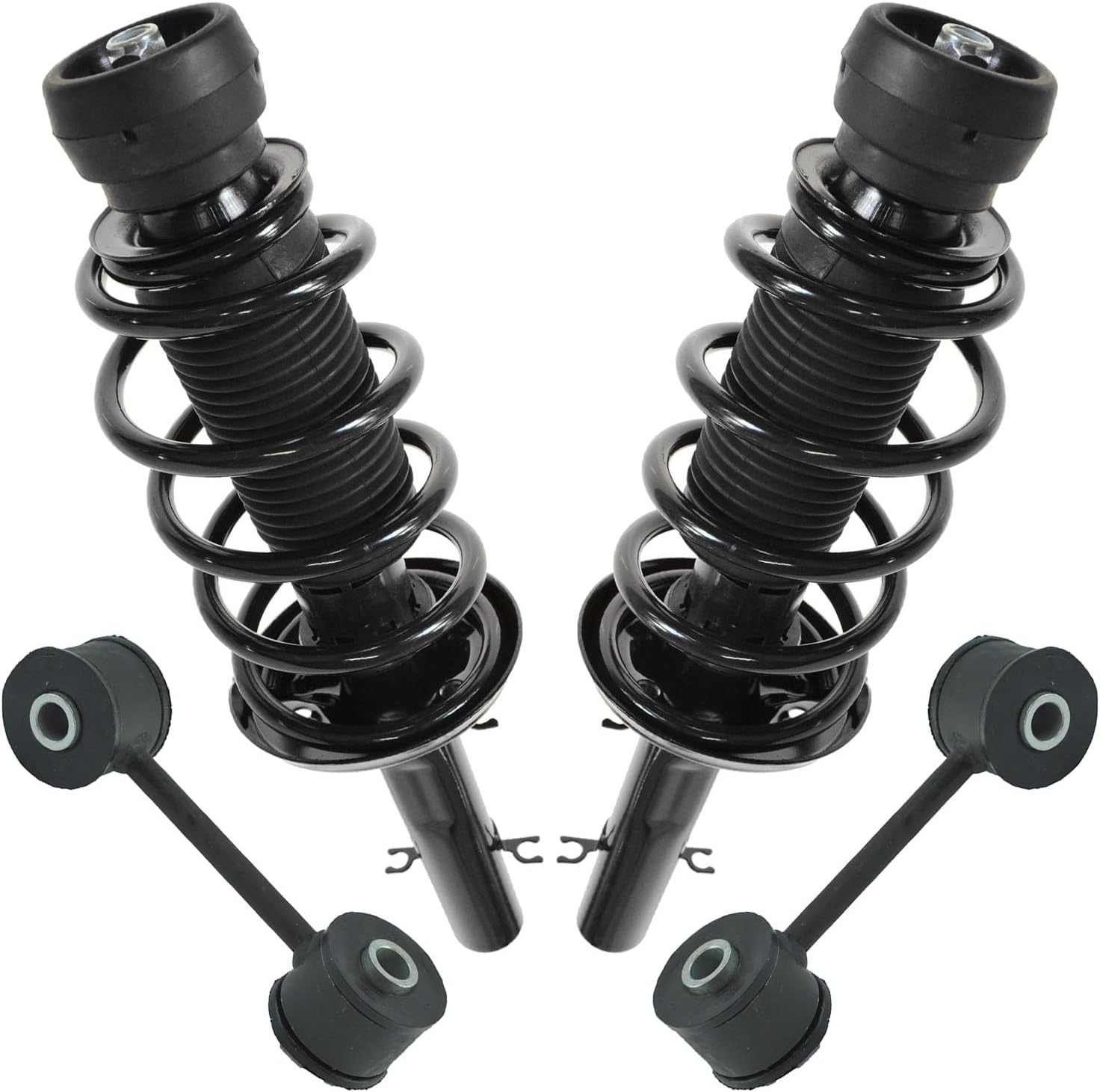 TRQ Front Suspension Kit Compatible with 2001-2010 Volkswagen Beetle 2001-2005 Golf Jetta
