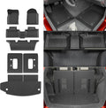 Floor Mats Compatible with 2016-2025 2026 Dodge Durango 6 Seats Cargo Mat Back Seat Protector Trunk Liner 2024 Durango Accessories (Fit 6 Seats, 3rd Row Backrest Mats+Trunk Mat+Floor Mats)