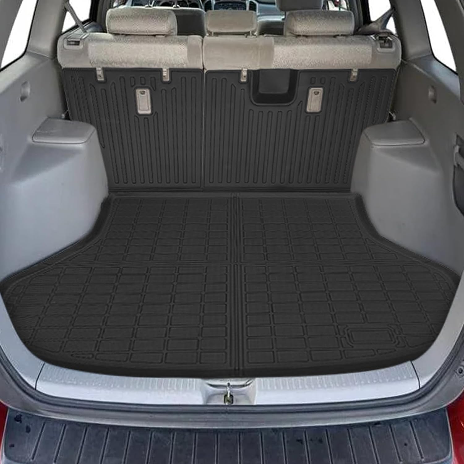 Floor Mats for Toyota Highlander 2001 2002 2003 2004 2005 2006 2007, NOT for with 3rd Row or Hybrid, ONLY 5seats, Floor Mats for Highlander Base Limited Sport,TPE Floor Liners&Seatback Mat&Cargo Liner