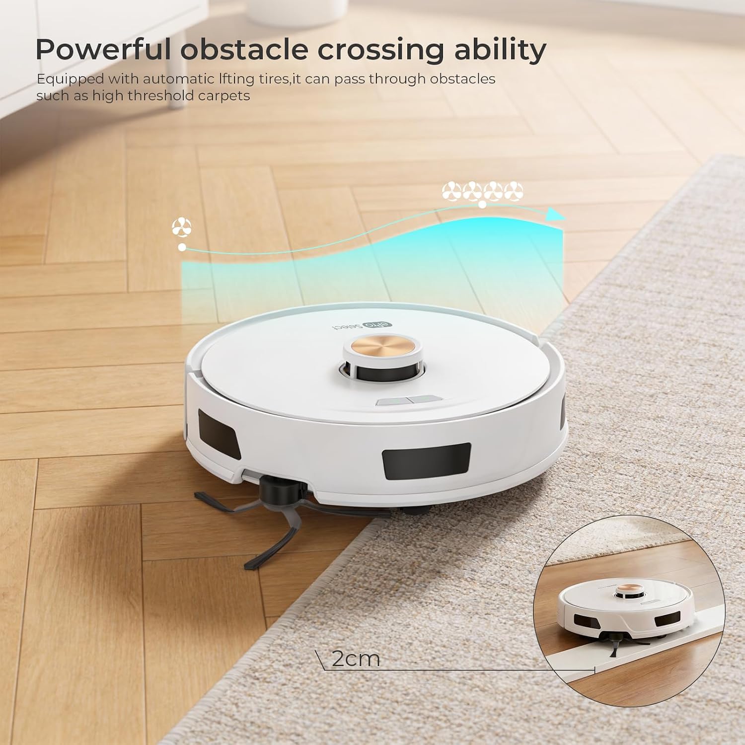 Robot Vacuum and Mop with Smart Mechanical Arm, 10000Pa Robotic Vacuum, 150 Mins Runtime, APP/Alexa, Multi-Floor Mapping, Self-Charging for Pet Hair, Carpet and Hard Floor