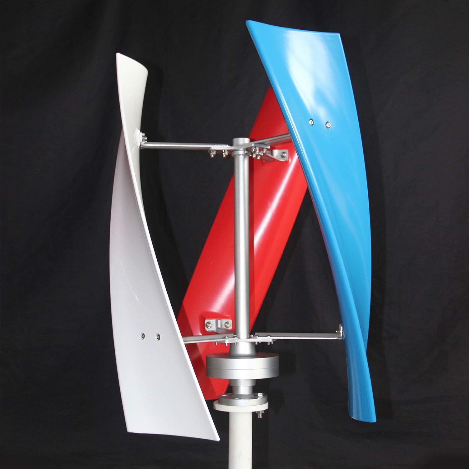 Helix Maglev Vertical Axis Wind Power Turbine Generator - 450W 24V DC, Charge Controller, 3 Blades, Home Windmill Kit for Hybrid Wind Solar System