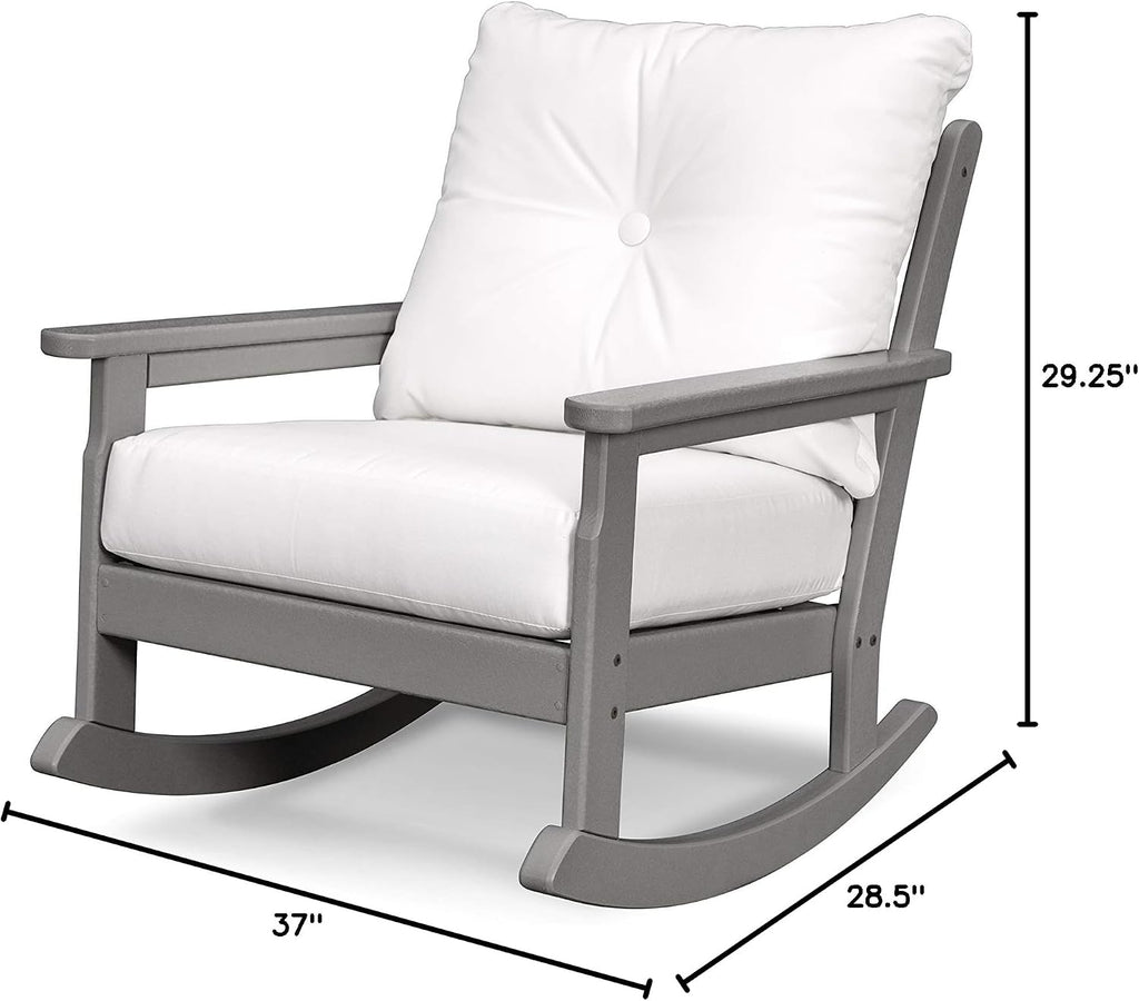 POLYWOOD Vineyard Deep Seating Rocking Chair