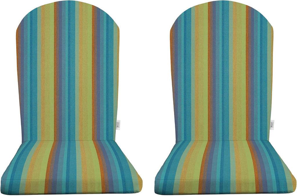 RSH Décor Set of 2 Sunbrella Foam Adirondack Chair Cushions | 48' x 20' x 2' | Water and Fade-Resistant | Outdoor Replacement Cushion for Patio Furniture | Made in USA (Astoria Lagoon)