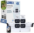 Lorex Fusion 4K Security Camera System w/ 2TB NVR - 8 Channel PoE Wired Home Security System w/ 6 Metal Cameras - Motion Detection, Color Night Vision, Weatherproof Outdoor Surveillance