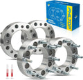 PHILTOP 8x6.5 to 8x180mm Wheel Adapters 2 inch Compatible with Silverado 1500,8 Lug Centric Adapter with 126.15mm Hub Bore M14x1.5 Studs, fit for Silverado 2500 HD, Sierra 1500, Express 2500, 4pcs