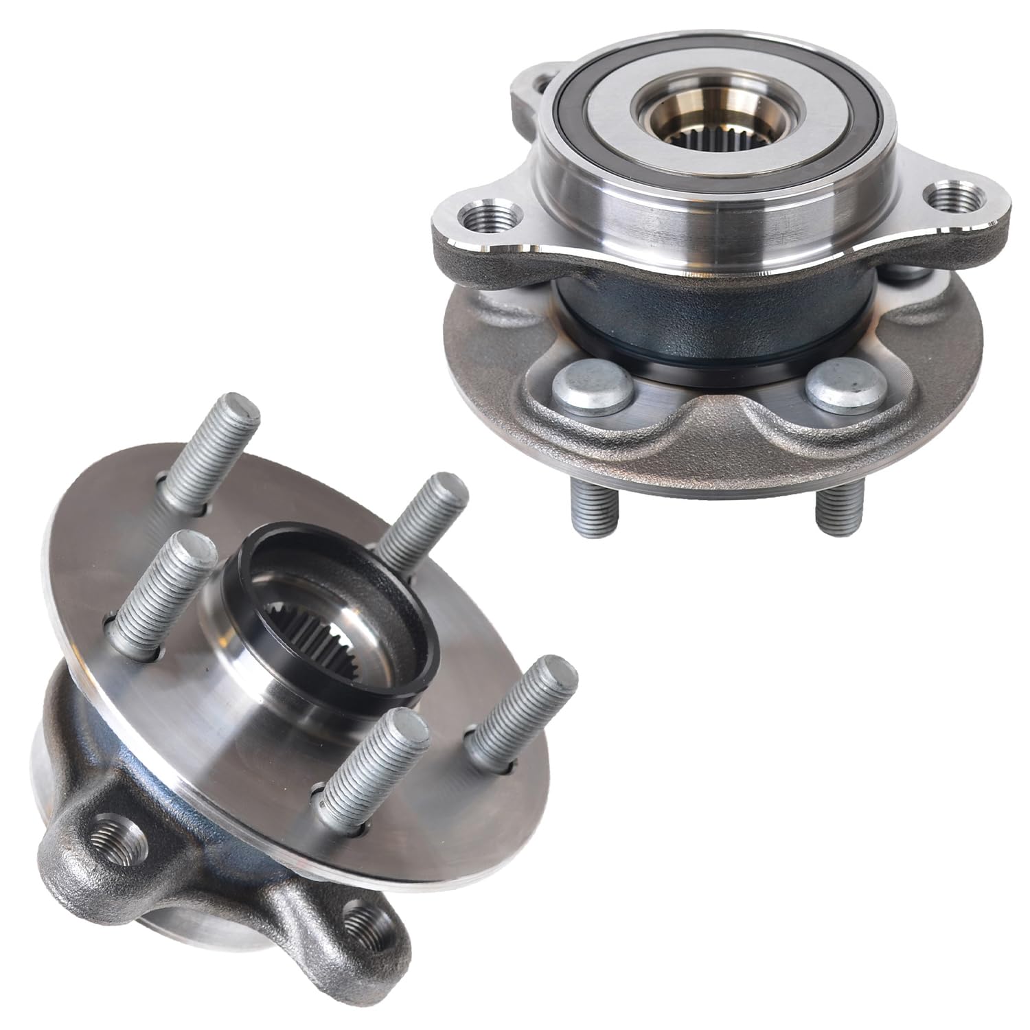Detroit Axle - Pair Front Wheel Bearing & Hubs Assembly for 2019-2024 Toyota Corolla 2016-2022 Prius 2019-2022 Prius AWD-e 2017-2022 Prius Prime