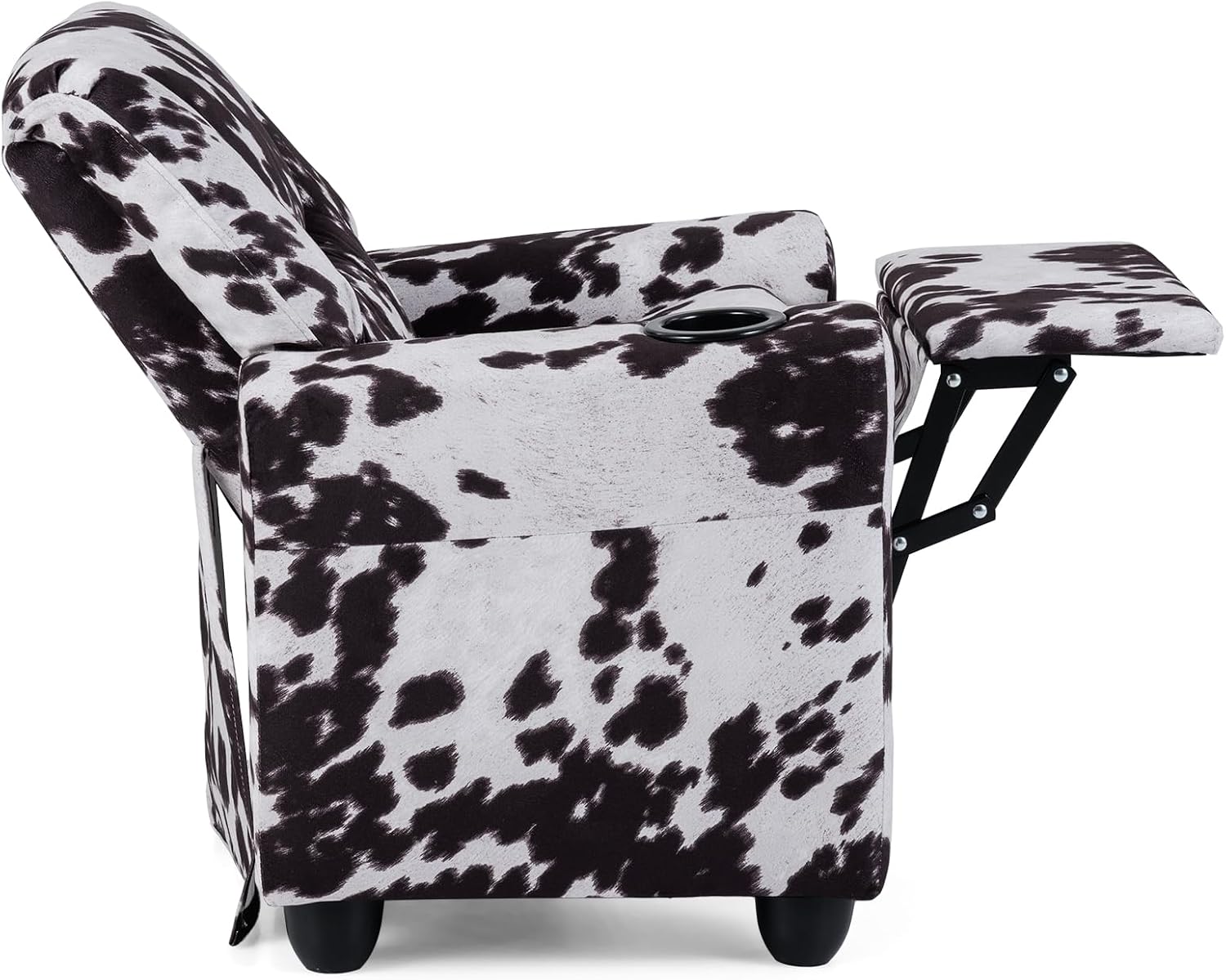 Costzon Kids Recliner Chair with Cup Holder, Toddler Adjustable Lounge Chair w/Footrest for Boys Girls Room, Ergonomic Baby Child Furniture Sofa for Age 3+ Gifts, Kids Mini Recliner up to 150 lbs