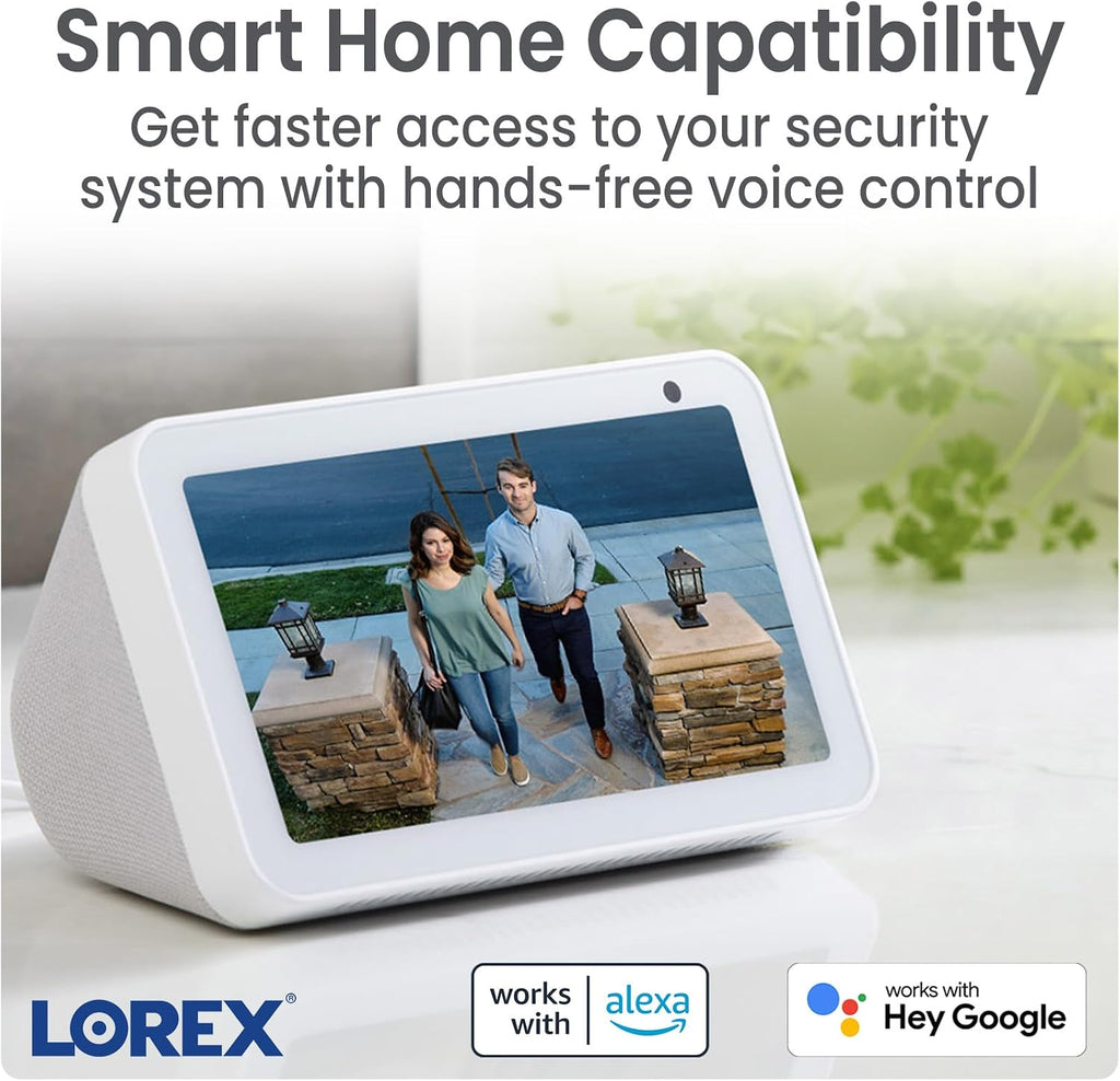 Lorex Fusion 4K Security Camera System w/ 2TB NVR - 8 Channel PoE Wired Home Security System w/ 6 Metal Cameras - Motion Detection, Color Night Vision, Weatherproof Outdoor Surveillance