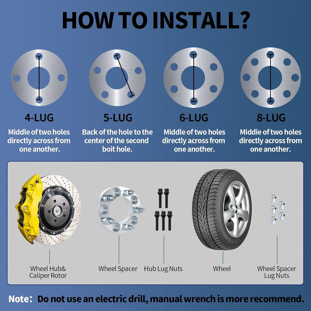 8x170 to 8x6.5 Wheel Adapters 1.5 inch, Lug Centric Wheel Adapters (Changes Bolt Pattern) with M14x1.5 Studs 130mm Hub Bore,4Pcs Adapters