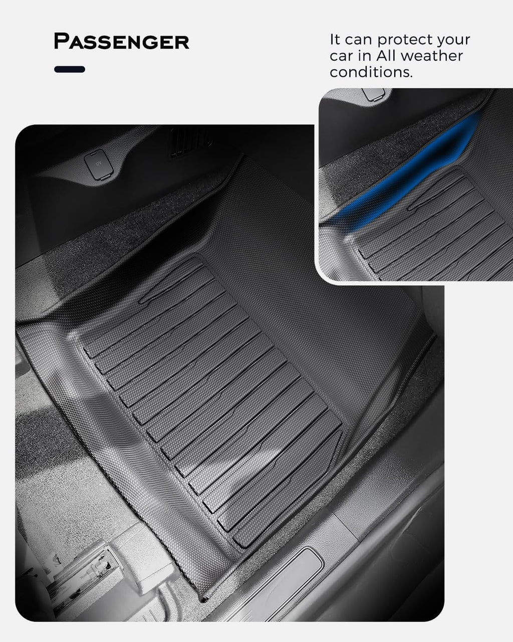 Custom Fit Floor Mats & Cargo Liner & Rear Seat Back Protectors for Ford Escape 2013-2019, All-Weather Rubber Mats, Full Interior Protection for SUV, Durable & Easy to Clean