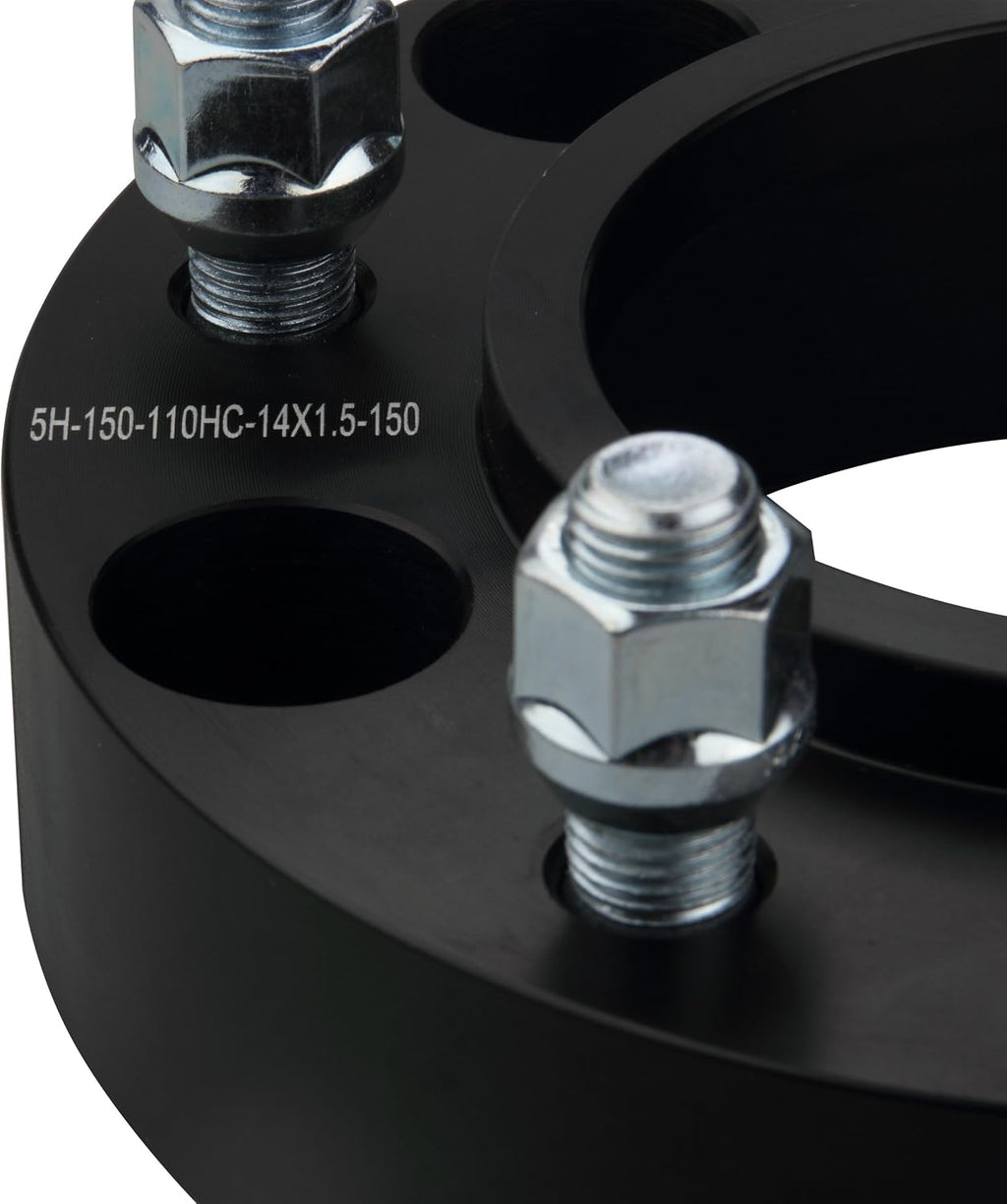 4pc Forged 5x150 Hubcentric Wheel Spacers 1.25 Inch 14x1.5 Studs 110mm Hub | Compatible with Toyota 5 Lug for 2007-2021 Tundra, 1998-2021 Land Cruiser, 2008-2022 Sequoia, 2008-2021 LX 570