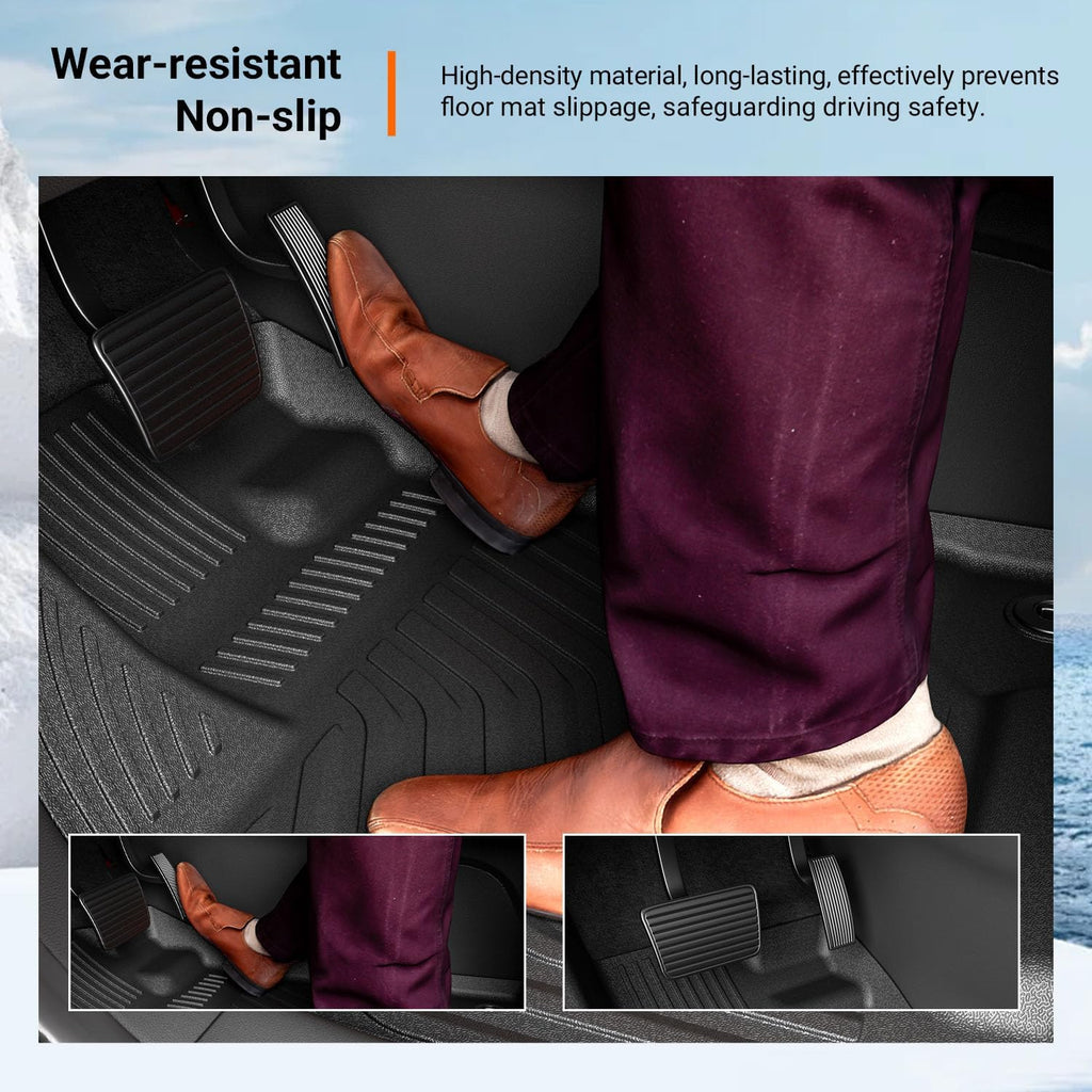 powoq Floor Mats Compatible with 2016-2022 Honda Pilot Cargo Mat Cargo Liner Trunk Mat TPE Replacement for 2016-2022 Honda Pilot Accessories (8 Seats Trunk Mat with Backrest Mats+Floor Mats)