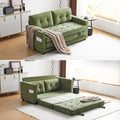 VINGLI Sofa Bed Full Size Pull Out Couch Bed Olive Green Futon Couch 64' W 84' L Loveseat Sleeper Floor Couches for Living Room Convertible Loveseat Sofa Foldable Sofa Bed