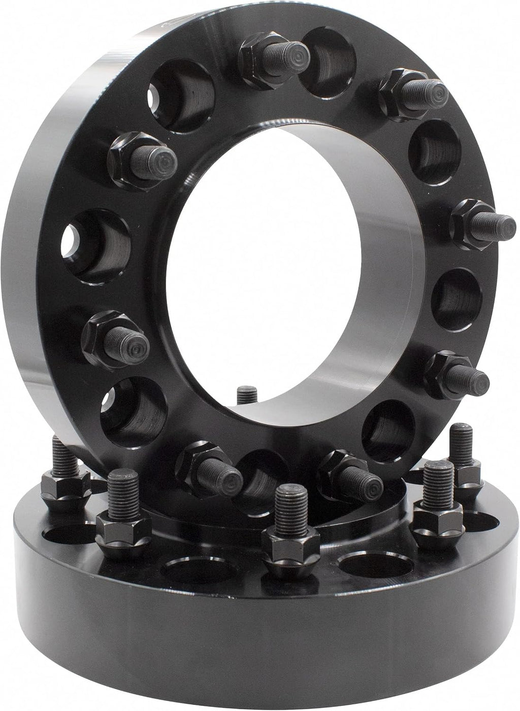 Wheel Accessories Parts 2 Pcs Hub Centric Wheel Spacers 8 on 200mm 8x200mm 2.00 Inch Thick 142mm Hub M14x1.5 14x1.5 Thread Stud Fits 2019+ Ram 3500 2003+ Ford F350 (Dually - Front Only)