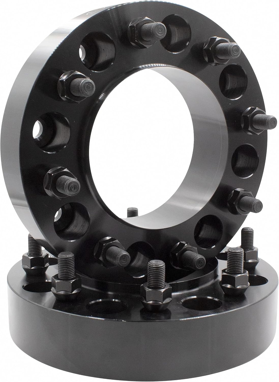 Wheel Accessories Parts 2 Pcs Hub Centric Wheel Spacers 8 on 200mm 8x200mm 2.00 Inch Thick 142mm Hub M14x1.5 14x1.5 Thread Stud Fits 2019+ Ram 3500 2003+ Ford F350 (Dually - Front Only)