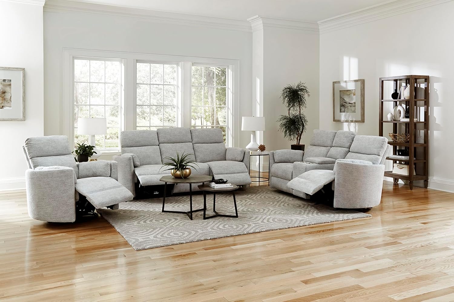 Parker Living Radius - Mineral Power Swivel Glider Recliner for Adults with USB and Type-C Ports, Single Sofa Chair for Living Room
