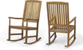 Christopher Knight Home Outdoor Acacia Wood Rocking Chairs (Set of 2),Brown/Teak