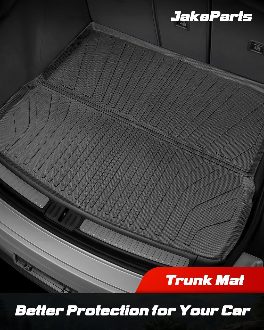 Car Floor Mats for Porsche Macan 2014-2025 2026 4PCS Full Set Not for EV | All Weather Full Coverage Floor Liners Heavy Duty Waterproof Long-Lasting Macan T/S/Turbo/GTS Accessories TPE Rubber Carpet