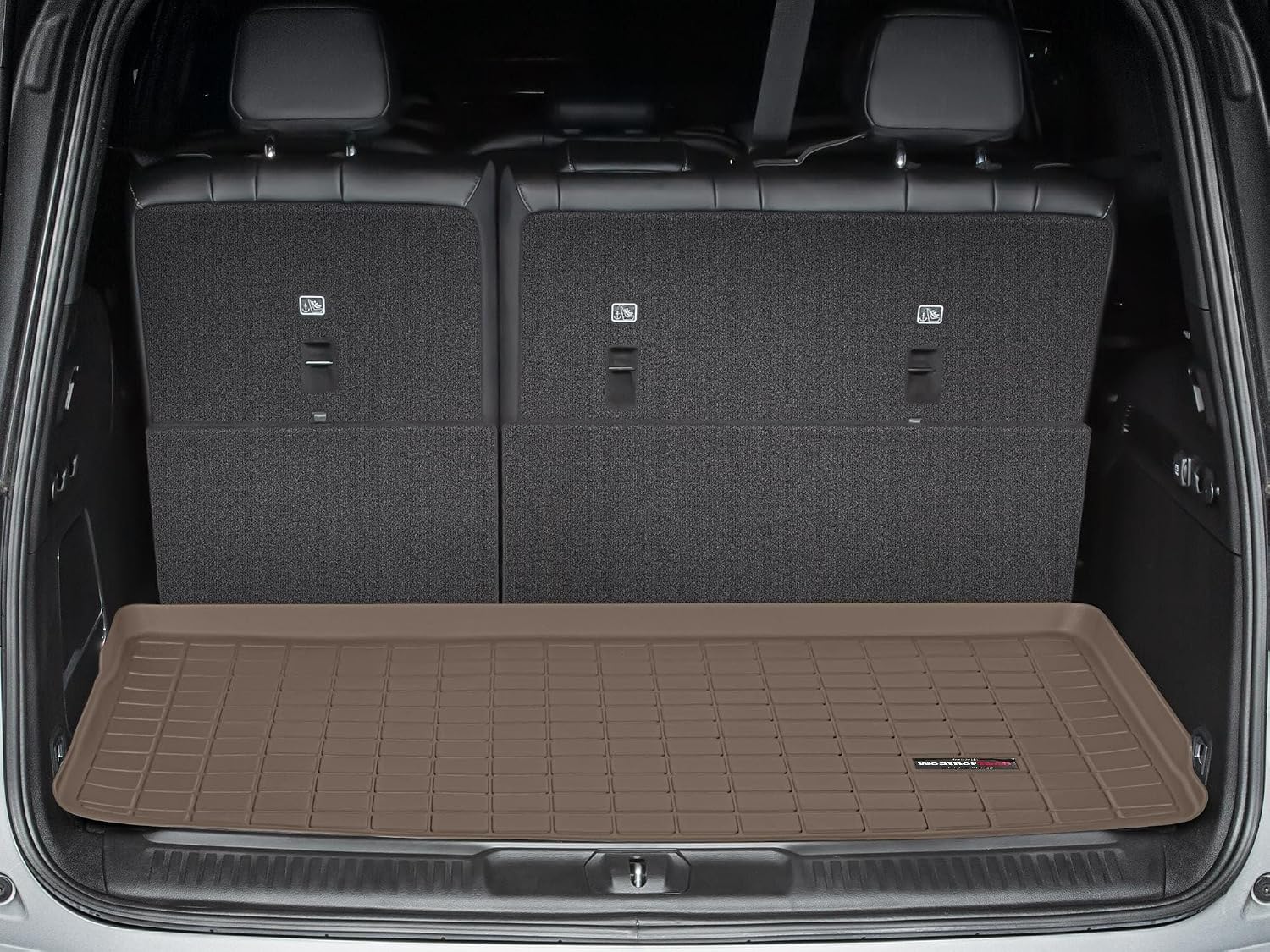 WeatherTech Cargo Trunk Liner for Jeep Wagoneer, Grand Wagoneer Behind 3rd Row (411487), Tan