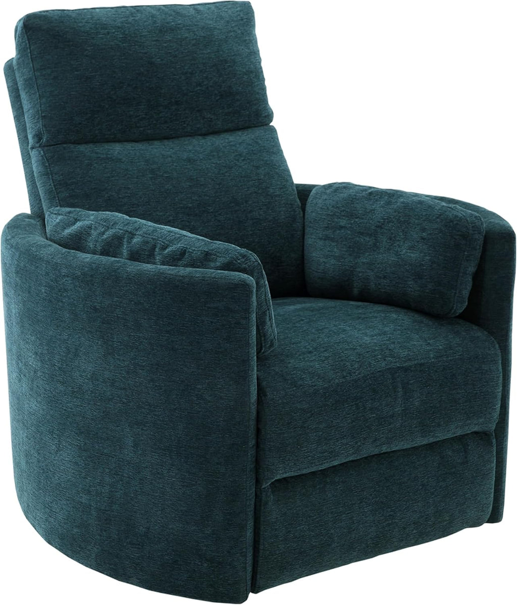 Parker Living Radius - Peacock Power Swivel Glider Recliner for Adults with USB and Type-C Ports, Single Sofa Chair for Living Room