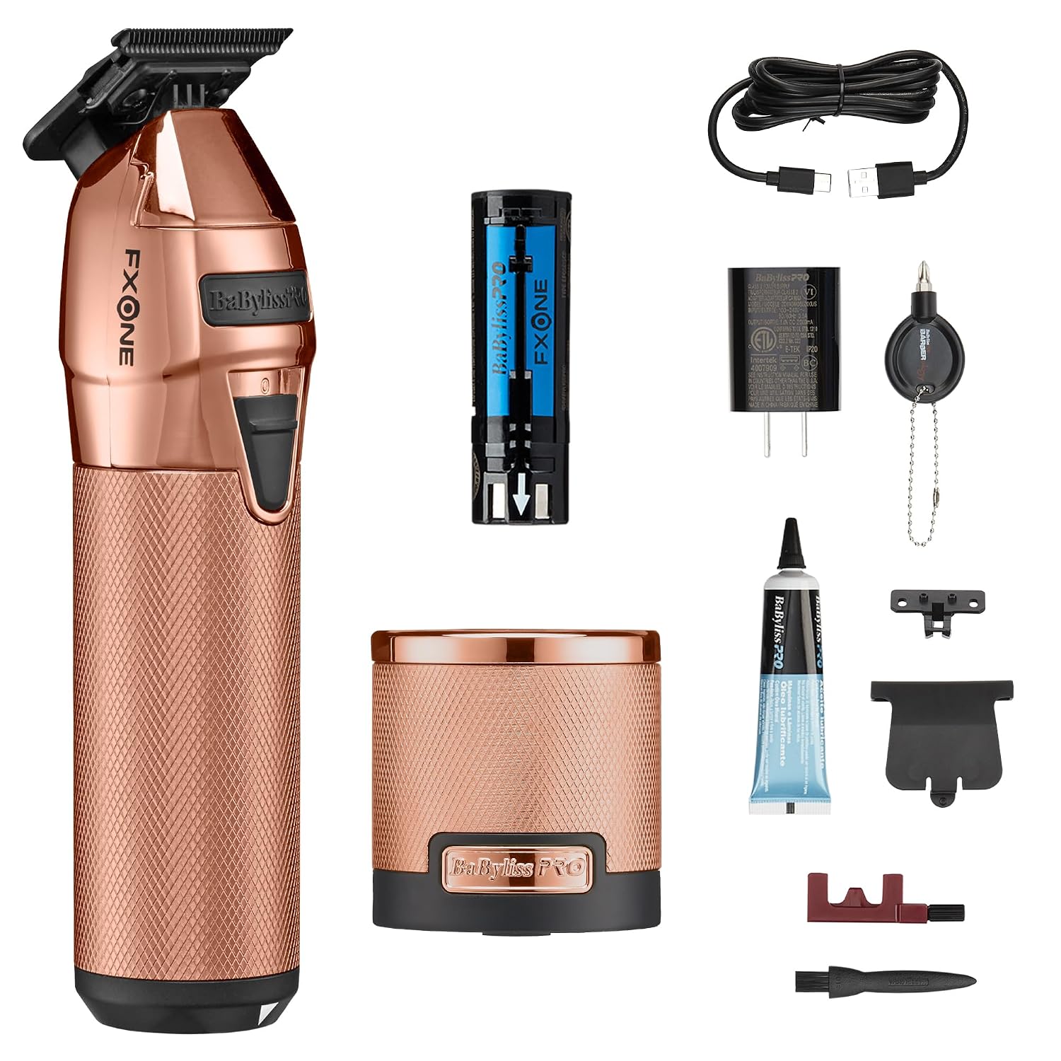 BaBylissPRO FXONE Professional Cordless Outlining Trimmers for Men with Interchangeable Battery