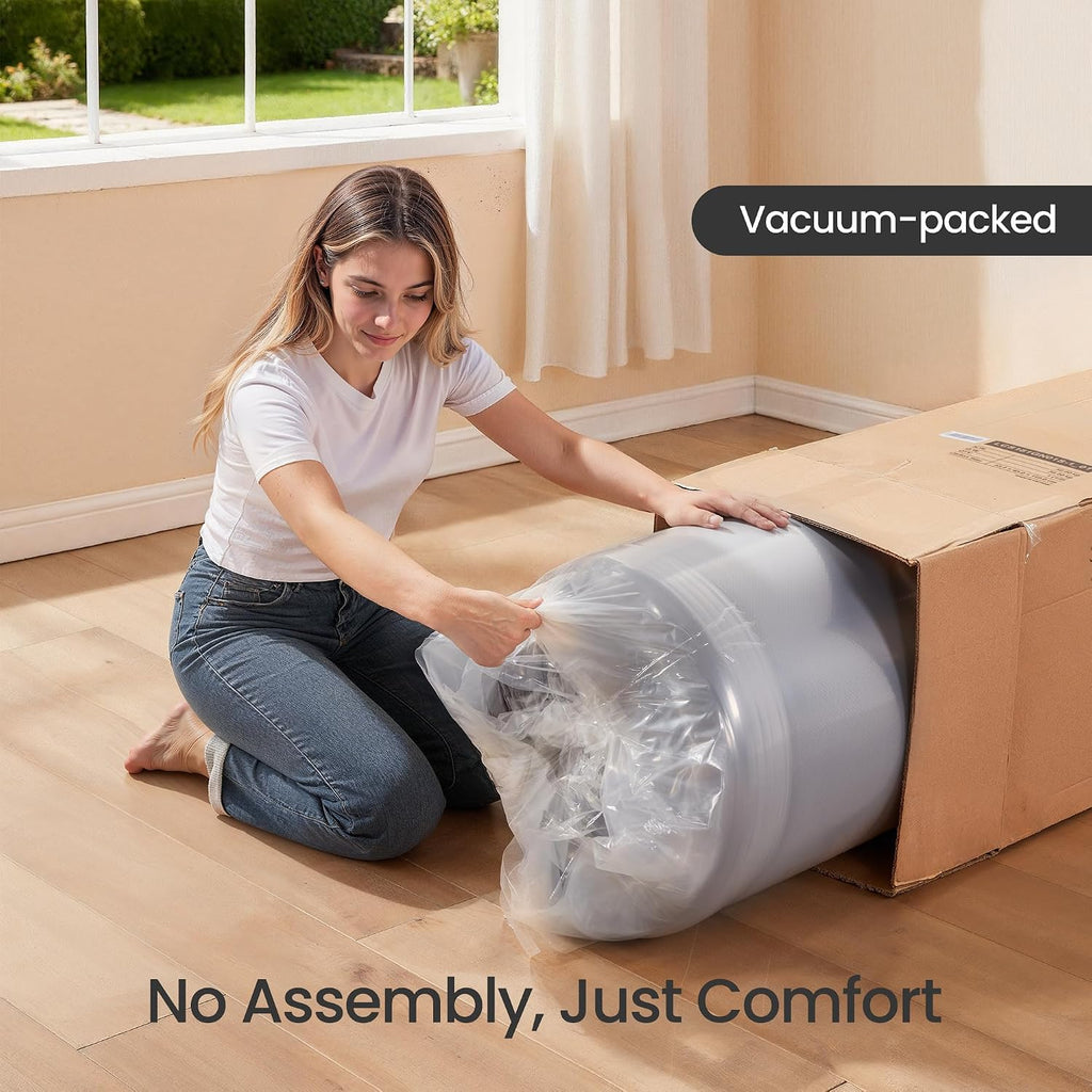 VASAGLE Boneless Couch, Modern Cloud Couch with Deep Seat, Corduroy Sofa for Living Room, Bedroom, Single Sofa, 51.2 Inches, Slate Gray ULCS111TZ01
