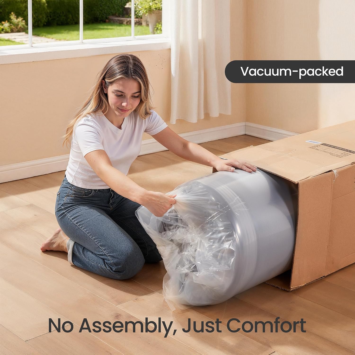 VASAGLE Boneless Couch, Modern Cloud Couch with Deep Seat, Corduroy Sofa for Living Room, Bedroom, Single Sofa, 51.2 Inches, Slate Gray ULCS111TZ01