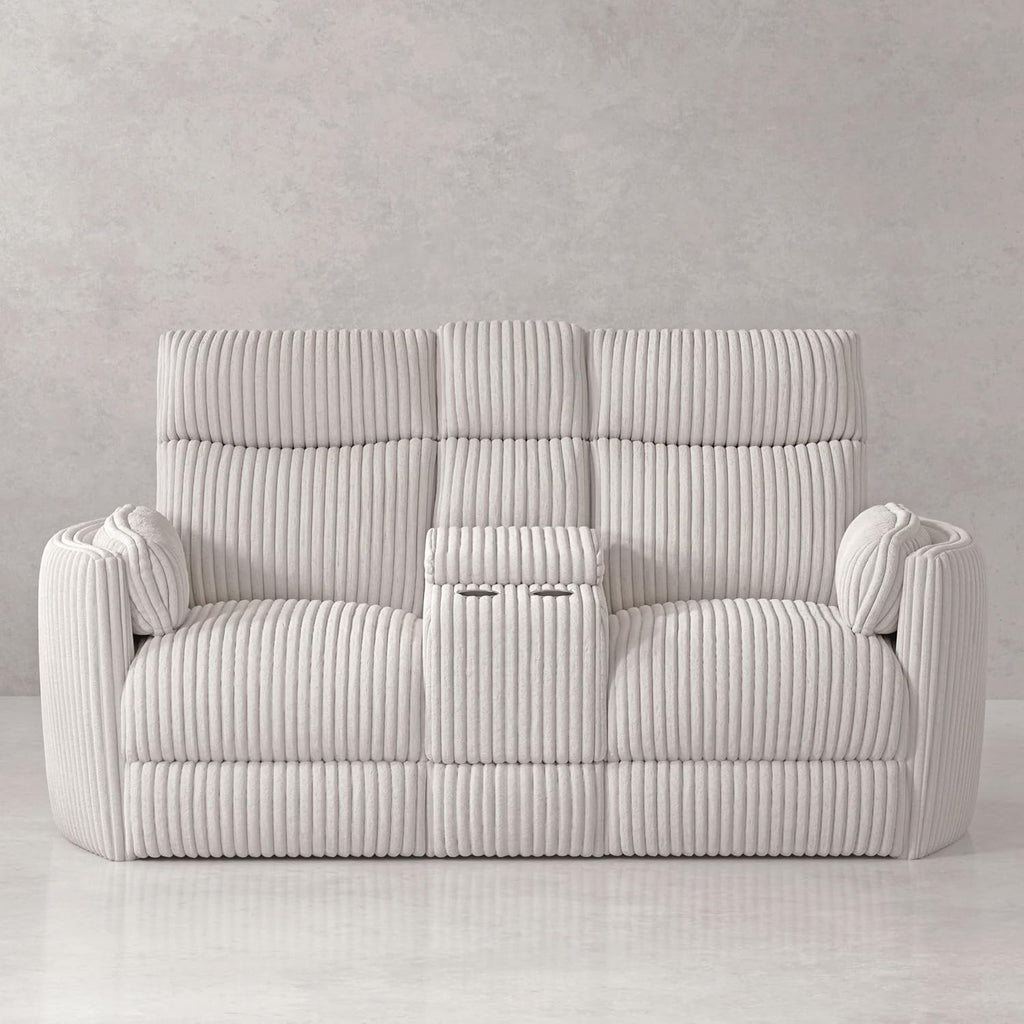 Parker Living Radius - Mega Ivory Power Glider Reclining Console Loveseat