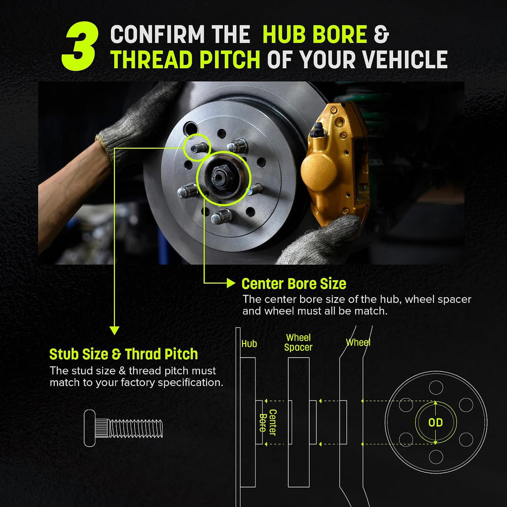 1.25 Inch Wheel Adapters 6x135 to 6x139.7 (Hub to Wheel) 6x127 to 6x139.7 -Enable 6x135 & 6x127 (6x5') Hub to Mount 6x139.7 (6x5.5') Wheel (4pc M14x1.5) -Trimming Factory Stud May Be Required