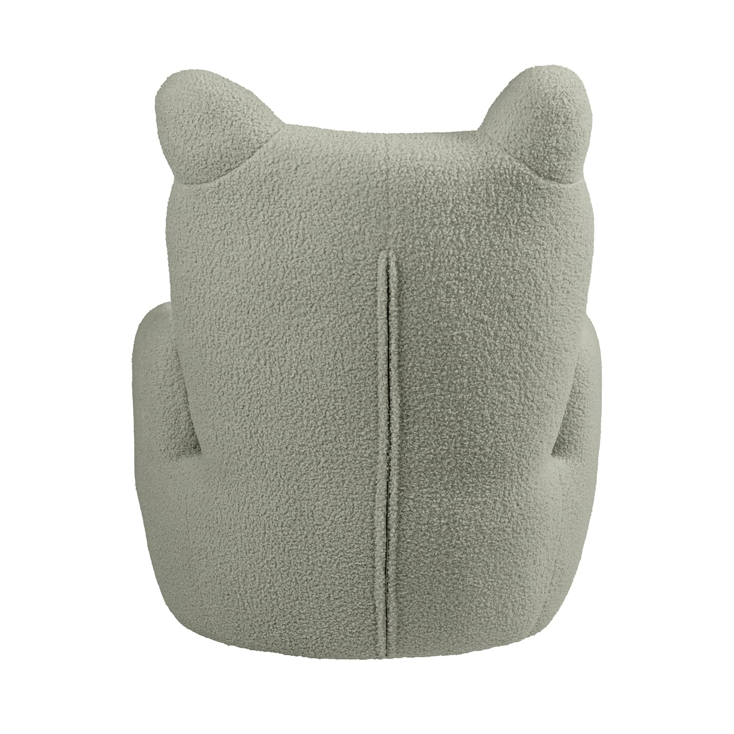 ECR4Kids Teddy Bear Sherpa Toddler Chair, 14in Seat Height, Kids Furniture, Dark Sage