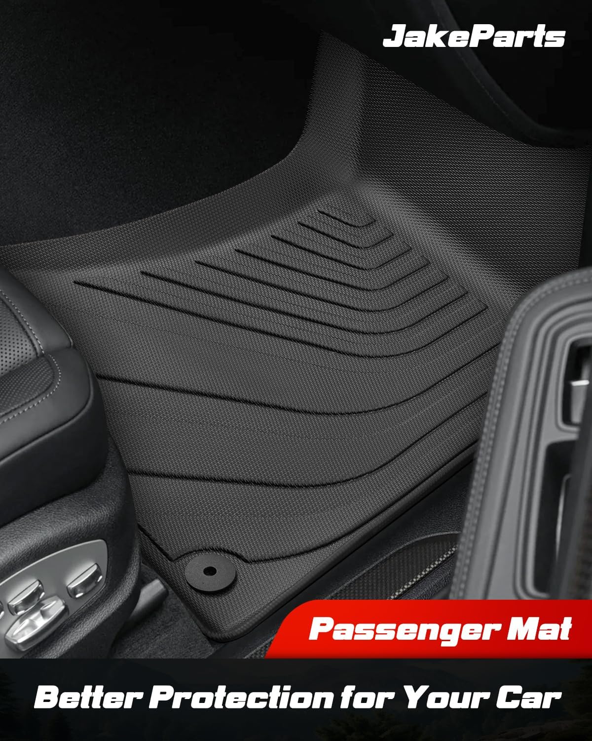 Car Floor Mats for Porsche Macan 2014-2025 2026 4PCS Full Set Not for EV | All Weather Full Coverage Floor Liners Heavy Duty Waterproof Long-Lasting Macan T/S/Turbo/GTS Accessories TPE Rubber Carpet