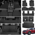 Floor Mats &Trunk Mat for 2020-2025 Ford Explorer 7 Seats with Backrest Mat All Weather TPE Rubber Cargo Liner for 2020-2025 Ford Explorer Accessories