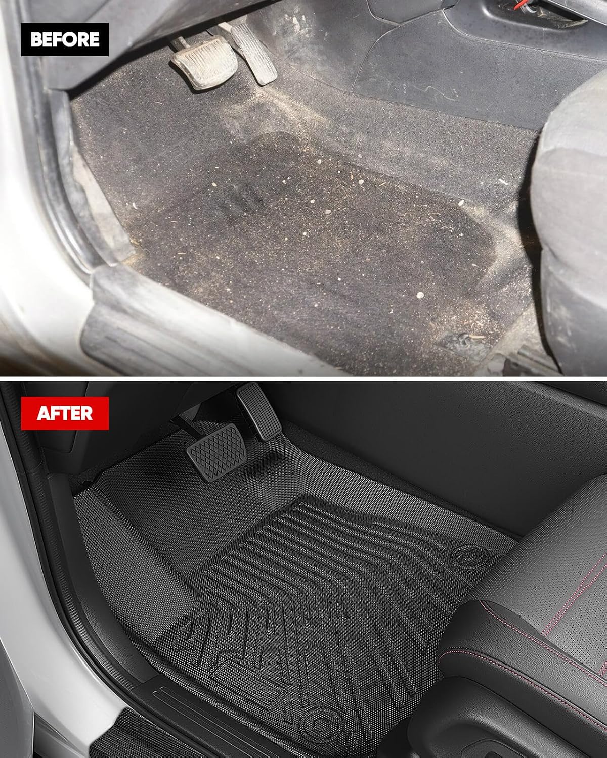 TAPTES All Weather Floor Mat for Honda CRV Hybrid Gas 2026 2025 2024 2023 | Full Set Car Liner Backrest Cargo Trunk & Door Sill Guards Covers | Rubber Carpet CR-V Interior Accessories 2023-2026