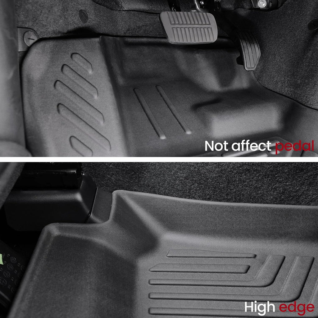 Floor Mats Cargo Mat Backrest Mats Trunk Lower Storage Mat for 2019-2026 Subaru Ascent Accessories, All-Weather TPE Trunk Mat Cargo Liner Door Sill Protector(Floor Mats+2-in-1 Cargo Mat)