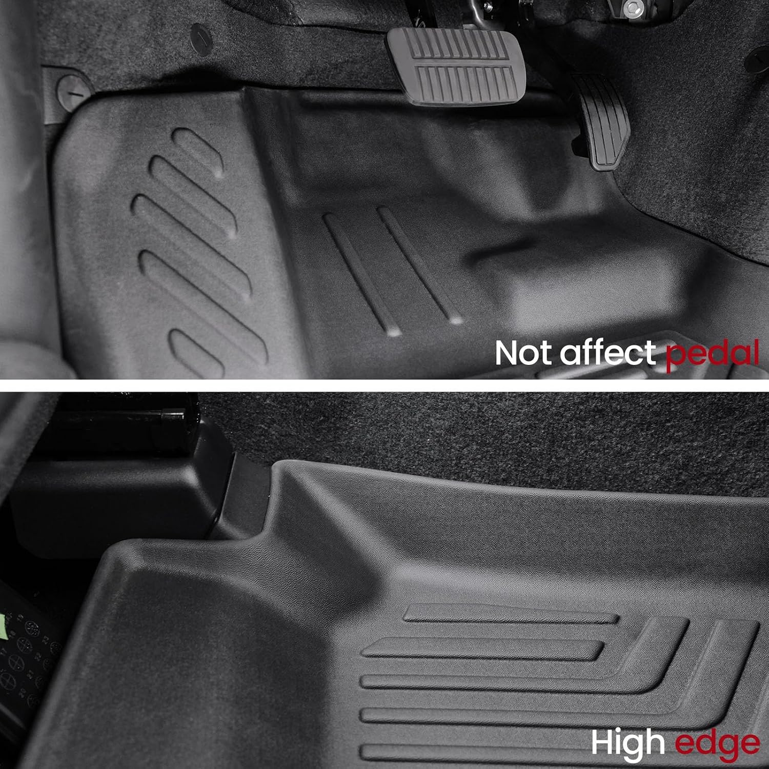Floor Mats Cargo Mat Backrest Mats Trunk Lower Storage Mat for 2019-2026 Subaru Ascent Accessories, All-Weather TPE Trunk Mat Cargo Liner Door Sill Protector(Floor Mats+2-in-1 Cargo Mat)