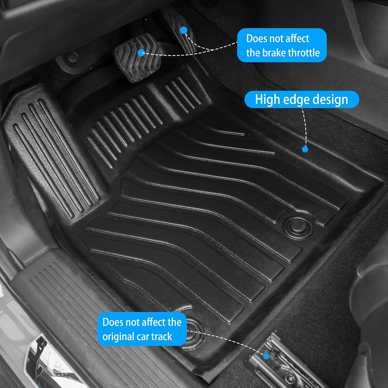 Bomely Floor Mats Compatible with 2021-2025 2026 Nissan Rogue Trunk Mat Cargo Liner TPE All Weather Back Seat Cover Protector 2024 Rogue Accessories (Rear Trunk Mat+Backrest Mats+Floor Mats)