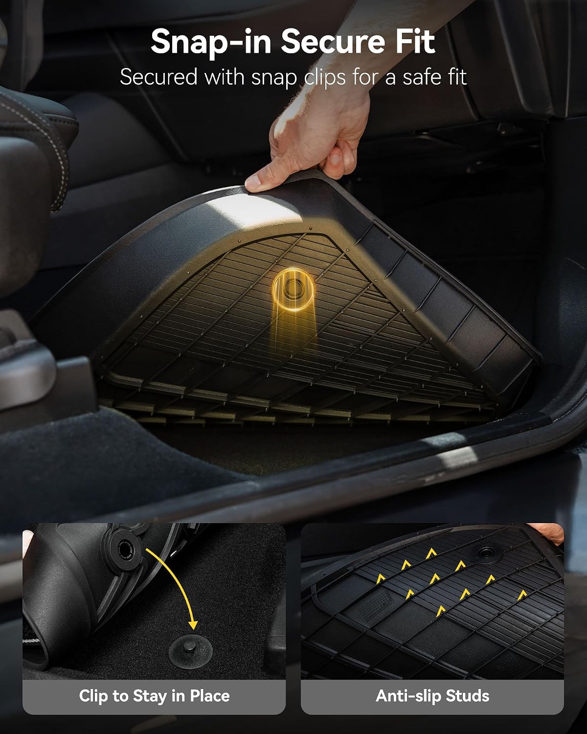 3W Floor Mats for Benz GLC 2023-2026(Coupe Only for 2024-2026), TPE All Weather Custom Fit Floor Liner for Benz Accessories GLC300/GLC350e/GLC43 AMG/GLC 63 AMG S E