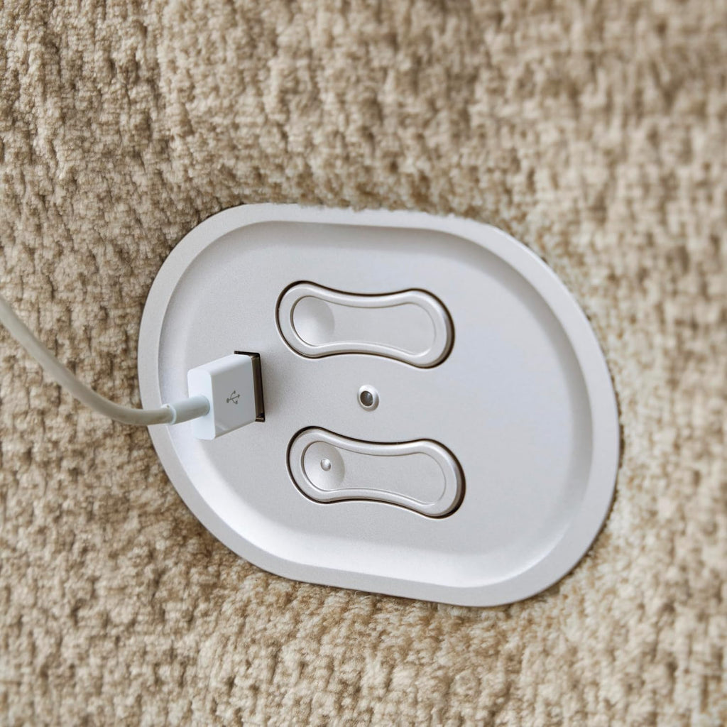 Signature Design by Ashley Tip-Off Classic Wall Hugger Power Reclining Loveseat with Adjustable Headrest, USB Ports, Storage and Cup Holders, Light Brown