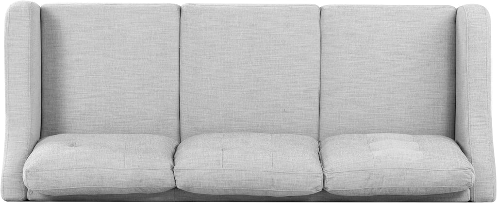 SAFAVIEH Couture Furniture Collection Nathaniel Light Grey Tufted 3-Seater Sofa