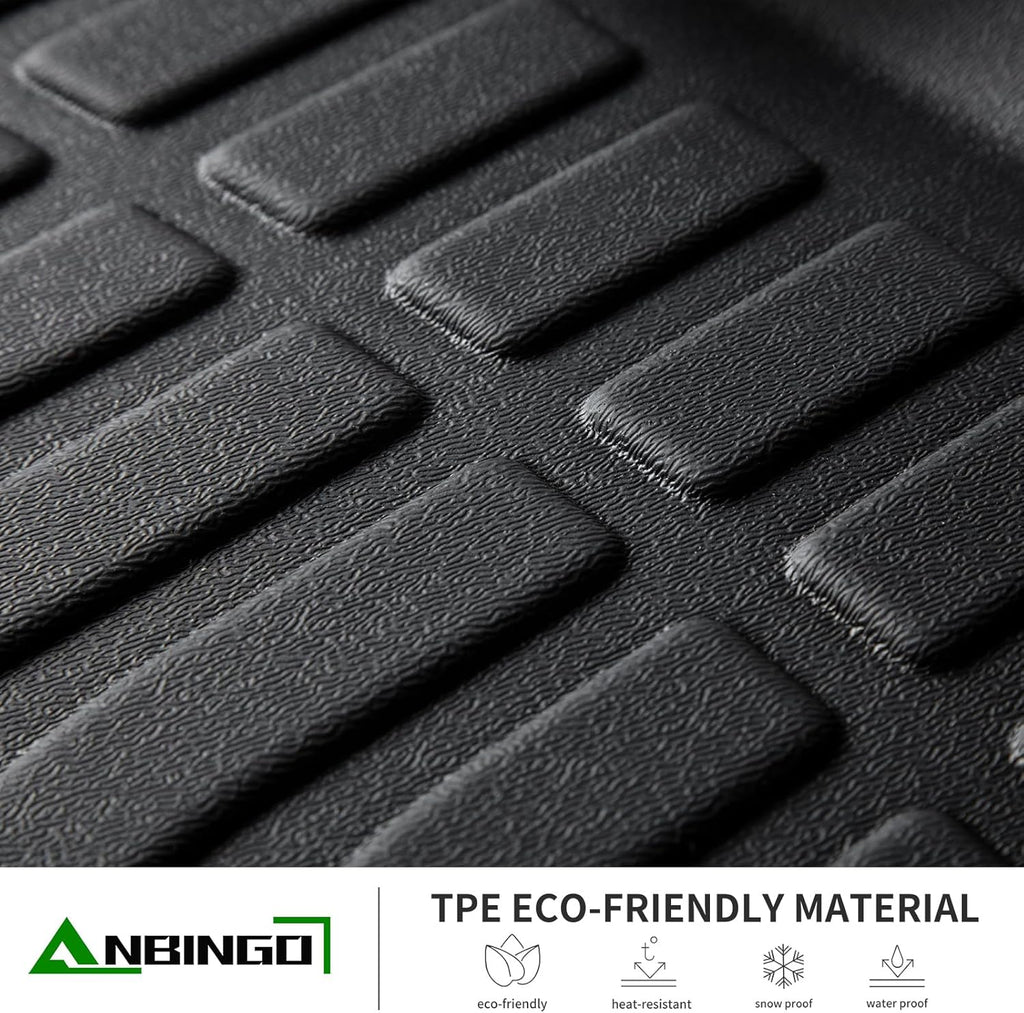 ANBINGO®Floor Mats Fit for Chevy Suburban & GMC Yukon XL (with 2nd Row Bench Seat) 2015-2020 All Weather Rugs for Chevy Suburban TPE Car Mats for GMC Yukon XL Rubber Trunk Carpet for Suburban