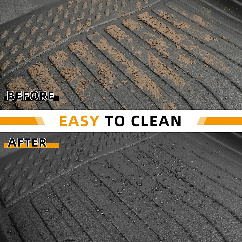 Floor Mats for VW Atlas 2018-2026, for Volkswagen Atlas TPE Floor Mats, ONLY 7 Bench Seats, NOT for Cross Sport, Non-Slip Waterproof Front& Rear& 3rd Row & Cargo & Backrest Mats