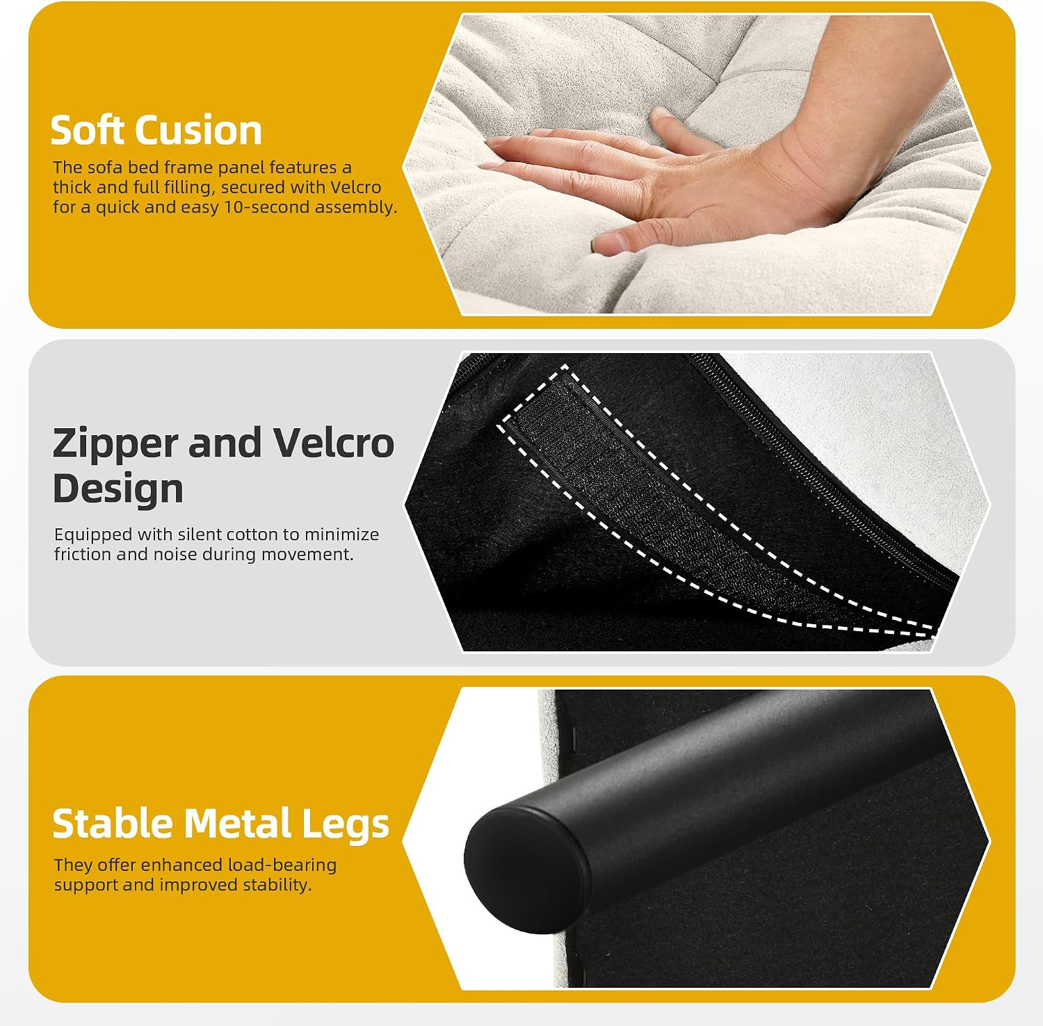 DWVO 70' Convertible Futon Sofa Bed, Folding Futon Set for Living Room Home Office Aprtment, Modern Futon Couch with Adjustable Backrest & Armrests, Recliner Lounge, Loveseat Sofa
