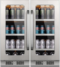 30 Inch Beverage Refrigerator 160 Cans Beverage Fridge Drink Fridge with Glass Door 3 LED 34-54 ℉ Beverage Cooler Built-in or Freestanding Adjustable Shelves for Home/Kitchen(6.0 cu.ft)