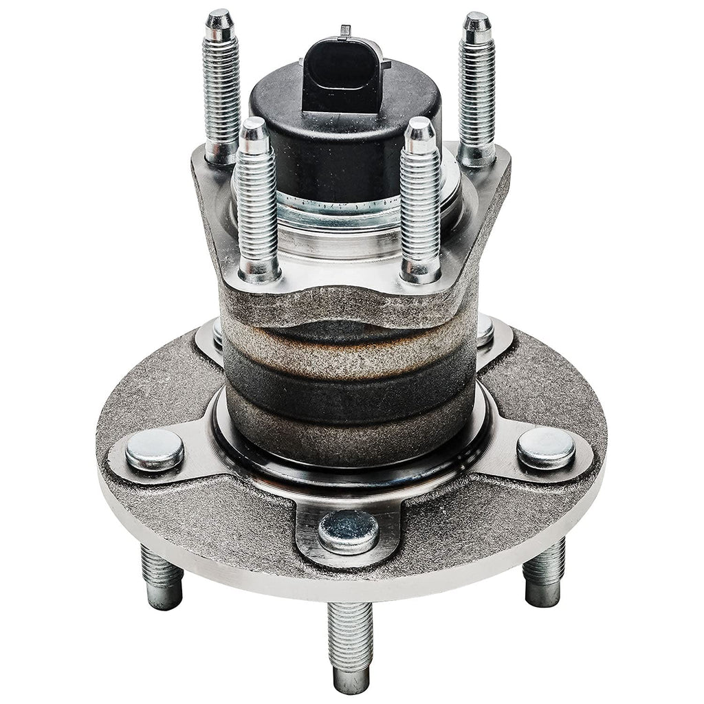 Detroit Axle - Pair Rear Wheel Hub and Bearing Assembly for Chevy Cobalt 2005-2010, HHR 2006-2011, Pontiac G5 2007-2010, Pursuit 2005-2006, Saturn Ion 2004-2007 5 Lugs w/ABS